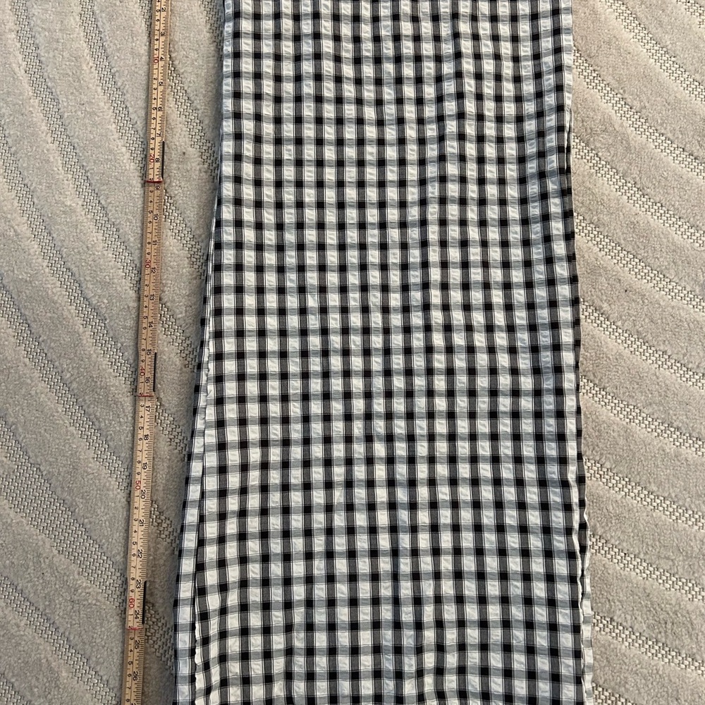 Sincerely Jules Gingham Black and White Wide Leg Pull-on Pants - M - Picture 10 of 10